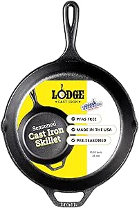 Lodge 26cm Cast Iron Skillet Review – Pre-Seasoned, USA Made