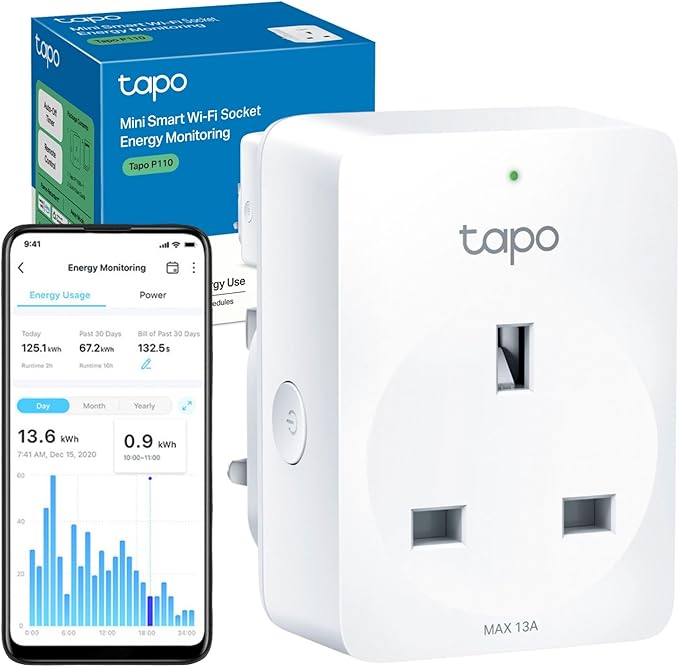 TP-Link Tapo P110 Smart Plug with Energy Monitoring